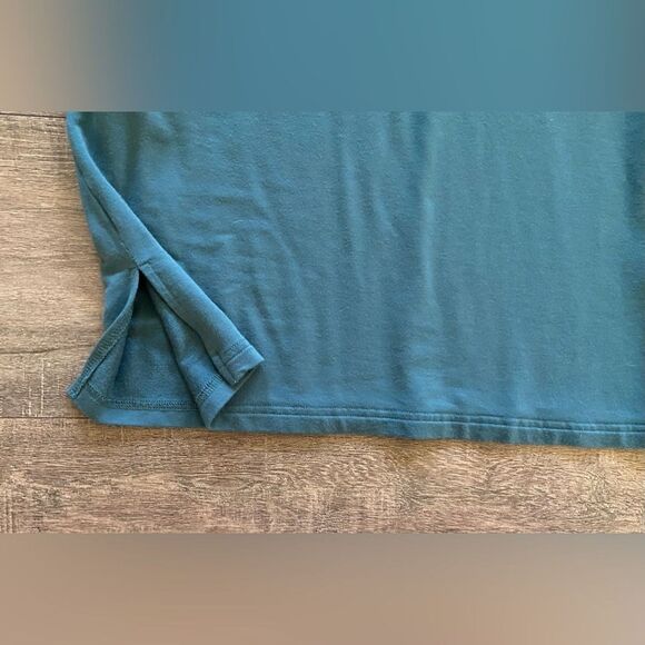 Thread & Supply women’s size medium teal green short sleeve athleisure dress - Picture 4 of 10